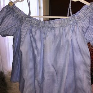 Stripped off the shoulder